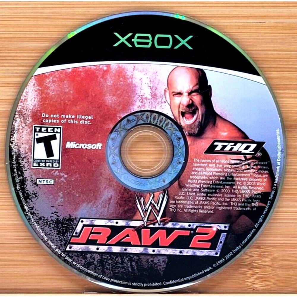 WWE RAW 2:‎ RUTHLESS AGGRESSION XBOX GAME DISC ONLY